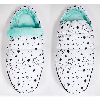 Fusak Fusak do kočárku TheBaby - HVĚZDIČKY - bílý/mátový