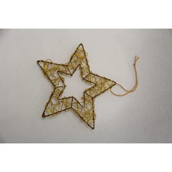 Vánoční dekorace Hvězda vánoční 1 10 cm měděná