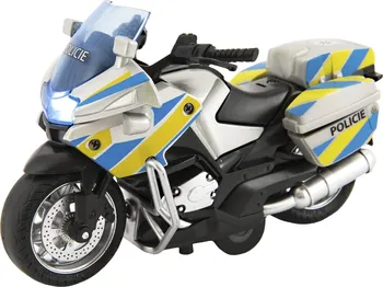 autíčko Teddies Policejní motorka se světlem a zvukem 12 cm