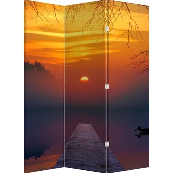 Paraván LuxusniObrazy.cz Paraván - Most při západu slunce