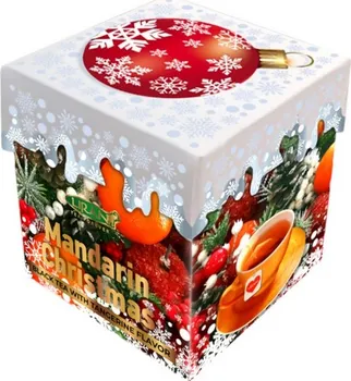 Čaj Liran Mandarin Christmas sypaný černý čaj ve vánoční krabičce 40 g