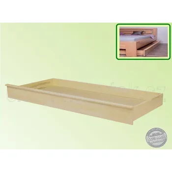 Postel Úložný prostor 1/1 celý 055 SMRK Výška předního čela: V20 cm, Hloubka pod: Hl.90 cm, Moření: Světle šedá