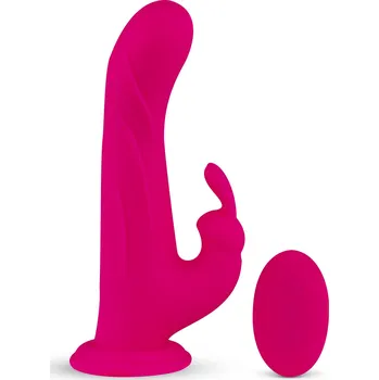 Vibrátor FeelzToys Whirl-Pulse Rotating Rabbit Vibrator & Remote Control Pink