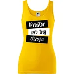 Dámské tílko s vlastním potiskem Barva: Žlutá, Velikost: S