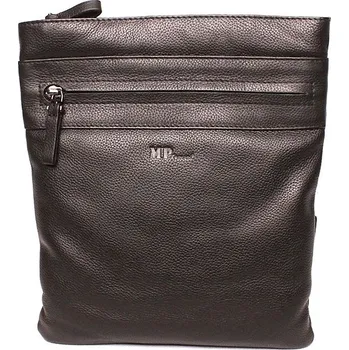 Kabelka Kvalitní středně velká kožená černá crossbody taška Marta Ponti no. C50