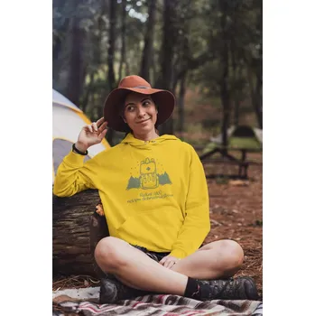 Dámská mikina Dámská mikina Řekni ano novým dobrodružstvím Barva: Žlutá, Velikost: XS