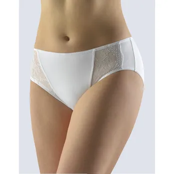 Dámské oblečení Gina Výhodné balení 5 kusů - Kalhotky klasické vyšší se širokým bokem 10212P Barva/Velikost: bílá / XXL/3XL