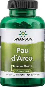 Přírodní produkt Swanson Pau d'Arco 500 mg 100 cps.