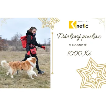 Dárkový potravinový koš KINETIC Dárkový poukaz 1000 Kč Pejskařina
