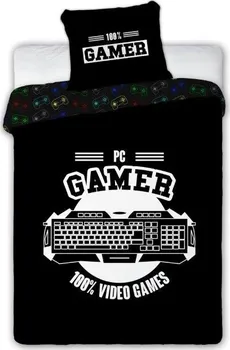 Ložní povlečení Faro PC Gamer 140 x 200, 70 x 90 cm zipový uzávěr