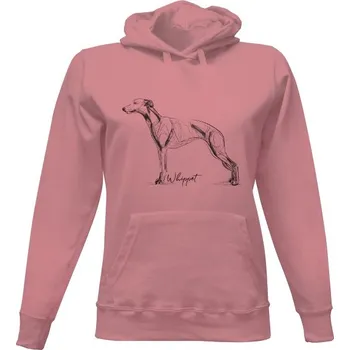 Dámská mikina Dámská mikina s kapucí s potiskem Whippet dámské