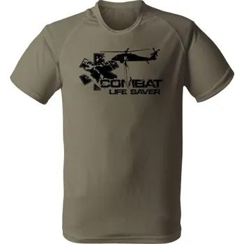 Funkční tričko COMBAT LIFESAVER (CLS) - olivová