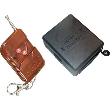 Dálkový ovladač vrat Dálkové ovládání - přijímač + vysílač 433MHz 2 kanálový, napájení 12V