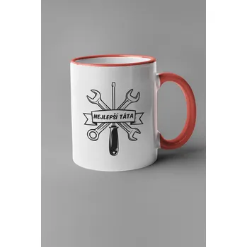 Hrnek Nejlepší táta Barva: Červená