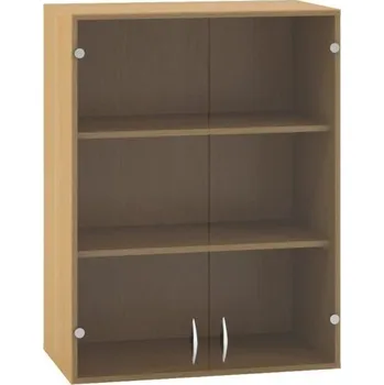 Policová skříň Střední skříň s prosklenými dvířky - nástavec