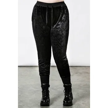 Dámské kalhoty kalhoty dámské (tepláky) KILLSTAR - Mind Melt Velvet Joggers - Black