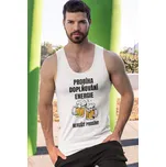 Pánské tílko Doplňování energie Barva: Bíla, Velikost: L