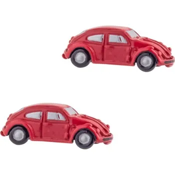 Manžetový knoflíček Manžetové knoflíčky Volkswagen Beetle brouk Červená