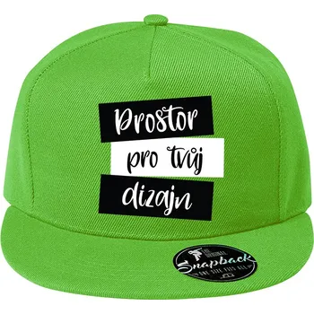Kšiltovka Snapback s vlastním potiskem Barva: Zelené jablko