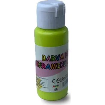 Speciální výtvarná barva Barva na sklo a keramiku 60ml- citrónově žlutá