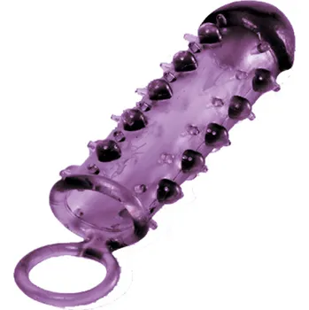 Návlek na penis Extra roztažitelný návlek na penis s výstupky a poutkem Samurai