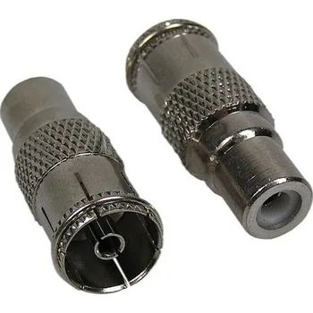 Video redukce Redukce konektoru IEC / CINCH samice / samice