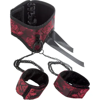 Scandal Posture Collar with Cuffs - Poutací set