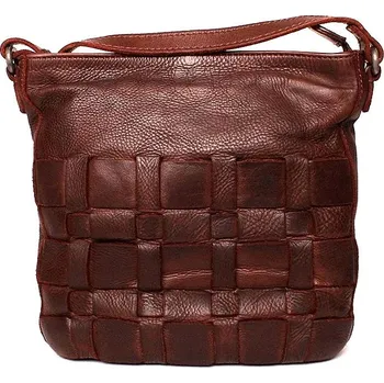 Kabelka Dámská luxusní kožená crossbody kabelka Gianni Conti 935 tmavěhnědá | KabelkyproVas.cz