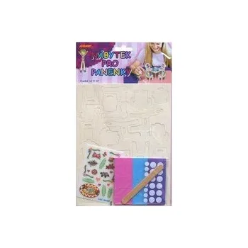 Doplněk pro panenku Dřevěné dekorace - Nábytek pro panenky- jídelna