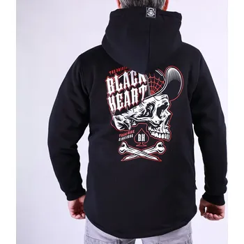 Pánská mikina Pánská Zateplená Mikina BLACK HEART SPEEDY Barva: Černá, Velikost: M