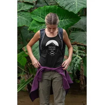 Dámské tílko Chodit na hory Barva: Černá, Velikost: L