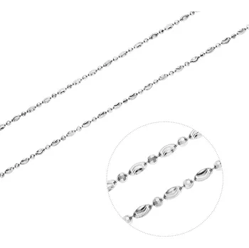 Řetízek Bealio BEALIO Stříbrný náhrdelník 1+1 MĚSÍČNÍ brus Délka řetízku: 42 cm 03-01177-0422