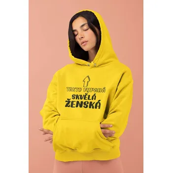 Dámská mikina Dámská mikina Skvělá ženská Barva: Žlutá, Velikost: 2XL