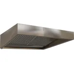 Digestoř nerez nástěnná zkosená KDZZ hloubka 900mm Délka x hloubka: 1500x900mm