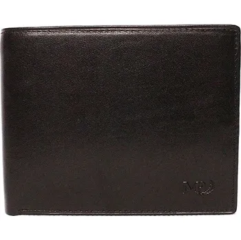 Peněženka Luxusní černá hladká kožená peněženka Marta Ponti no. B217R + RFID