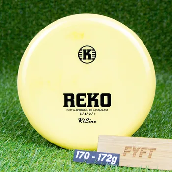 Disc golf REKO - K1 (Kastaplast) - rovný dohazovací discgolf putter disk Barva: Žlutá 170-172g