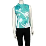 Dres PELLS FLOWER modro/zelená dámský vel.S