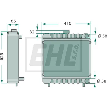 Chladič motoru Chladič 74715028