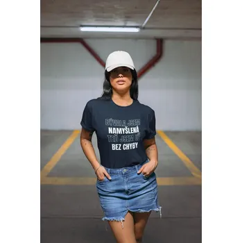 Dámské tričko Dámské tričko Jsem bez chyby Barva: Petrolejová modrá, Velikost: M