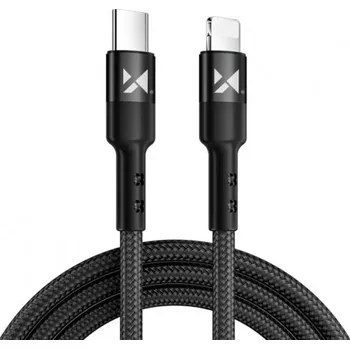 Datový kabel MG | MG kabel USB-C / Lightning PD 18W 2m, černý (WUC-PD-CL2B)