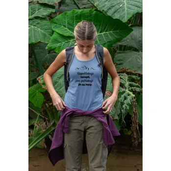 Dámské tílko Nepotřebuji terapii Barva: Světlemodrá, Velikost: S