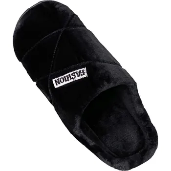 Pánská obuv GiNo Pánské chlupaté pantofle Barva: Černá, Velikost: 40-41