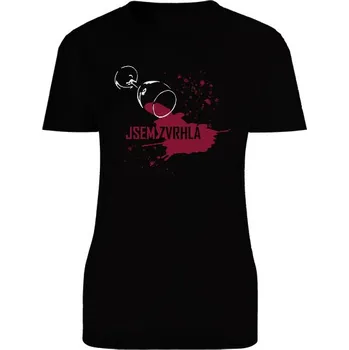 Dámské tričko Tričko s potiskem Zvrhlá v černé dámské