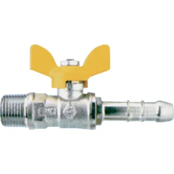 Vodovodní kohout Kulový kohout plyn 3/8"x8mm vzorkovací motýl vnější závit