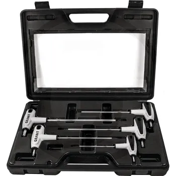 Skříňka na nářadí Sada imbus TORX klíčů s T rukojetí Granit BLACK EDITION 5 ks T20 až T40 mm v kufru