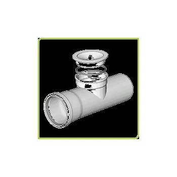 Kouřovod BRILON T-kus kontrolní přímý DN60 PP