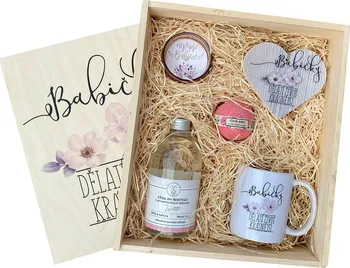 Kosmetická sada Bohemia Gifts Babičky dělají život krásnější dřevěný box