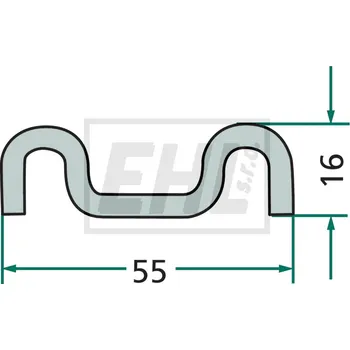 Stavební profil Hřeblová lišta 7554-150327
