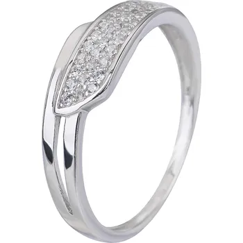 Prsten Bealio BEALIO Stříbrný prsten ELEGANTNÍ bílý Velikost prstenu: 51 03-03174-0932