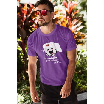 Pánské tričko Jsem pro každou prdel Barva: Fialová, Velikost: 3XL